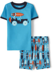 Boys Surf Cotton 2-Piece Pajamas - Gymmies