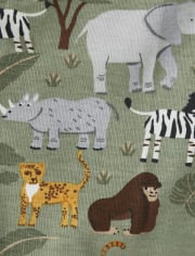 Boys Safari Cotton 2-Piece Pajamas - Gymmies