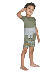 Boys Safari Cotton 2-Piece Pajamas - Gymmies