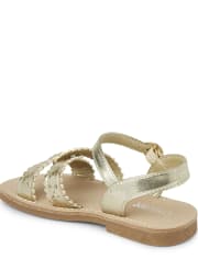 Girls Metallic Sandals - Summer Sunsets