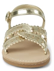 Girls Metallic Sandals - Summer Sunsets
