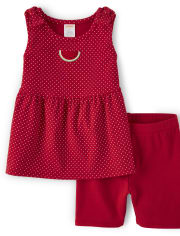 Girls Tank Top And Bike Shorts Set - Sweet Watermelon