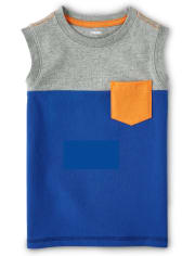 Boys Colorblock Tank Top - Mr. Fix It