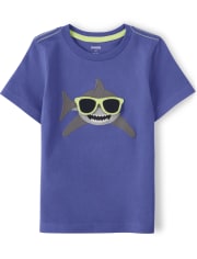 Boys Peek-A-Boo Shark Top - Island Getaway