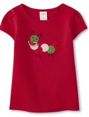 Girls Caterpillar Top - Sweet Watermelon