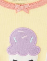Girls Ice Cream Cotton 2-Piece Pajamas - Gymmies