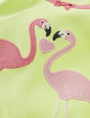 Girls Flamingo Cotton 2-Piece Pajamas - Gymmies