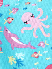 NWT Girl's Gymboree Mermaid Sea shirt shorts pajamas gymmies 12 18 24 months 2T 