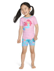 Girls Mermaid Cotton 2-Piece Pajamas - Gymmies