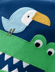 Pyjama 2 pièces en coton alligator pour garçon - Gymmies