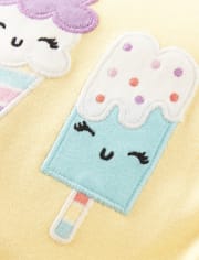 Girls Ice Cream Cotton 2-Piece Pajamas - Gymmies