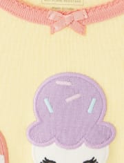 Girls Ice Cream Cotton 2-Piece Pajamas - Gymmies