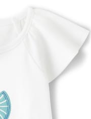Top de pescado para niñas - Escapada a la isla