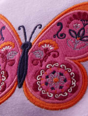 Girls Butterfly Top - Summer Sunsets