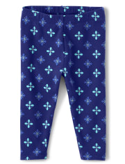 Leggings capri con medallón floral para niña - Island Getaway