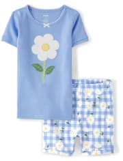 Pyjama 2 pièces en coton Daisy pour filles - Gymmies