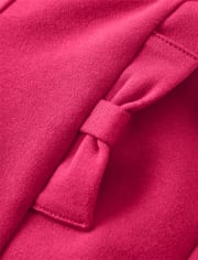 Girls Bow Ponte Jeggings - Dalmatian Friends