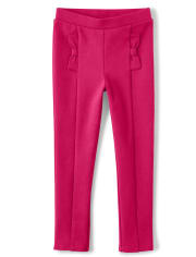 Girls Bow Ponte Jeggings - Dalmatian Friends