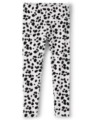 Girls Spotted Leggings - Dalmatian Friends