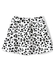 Jupe-short en ponte à pois pour filles - Dalmatian Friends