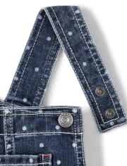 Girls Apple Dot Overalls - Teacher's Favorite
