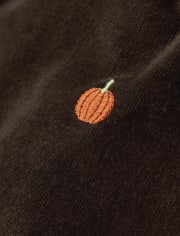 Girls Embroidered Corduroy Skort - Lil Pumpkin
