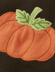 Vestido de suéter bordado para niñas - Lil Pumpkin