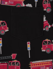 Haut de poche pour camion de pompiers pour garçons - Chef des pompiers