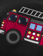 Suéter de intarsia para niños - Jefe de bomberos