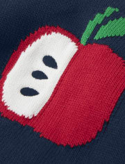 Boys Intarsia Apple Sweater - Teacher's Favorite