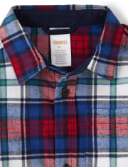 Chemise boutonnée à carreaux pour garçons - La préférée des enseignants