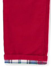 Boys Roll Cuff Corduroy Pants - Teacher's Favorite