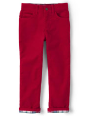 Boys Roll Cuff Corduroy Pants - Teacher's Favorite