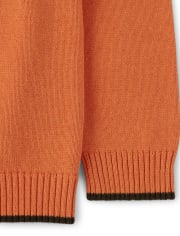 Boys Zip Up Sweater - Lil Pumpkin