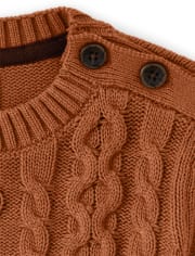 Suéter de punto de cable para niños - Cosecha