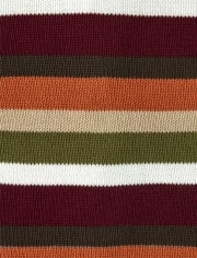 Suéter a rayas con cremallera para niños - Critter Campout