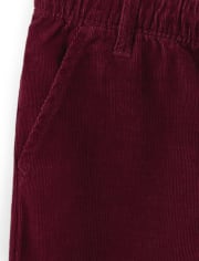 Boys Corduroy Pull On Jogger Pants - Critter Campout