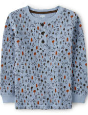Camiseta con cuello henley Forest para niños - Critter Campout