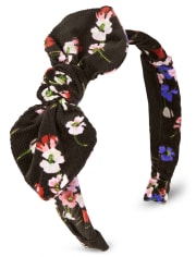 Girls Floral Bow Headband - Western Skies