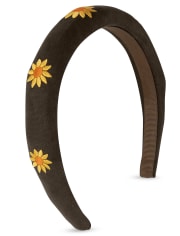 Diadema con aplicación de girasol para niñas - Harvest