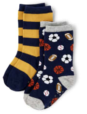 Boys Sports Crew Socks 2-Pack - Future MVP