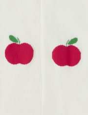 Girls Apple Tights 2-Pack - Teacher's Favorite