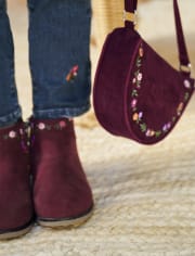 Sac fleuri brodé pour filles - Tree House