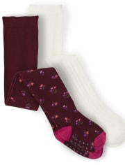 Girls Floral Tights 2-Pack - Tree House