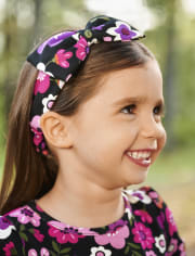 Girls Floral Bow Headwrap - Tree House