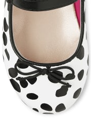 Girls Spotted Ballet Flats - Dalmatian Friends