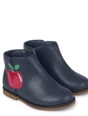 Girls Apple Booties - Teacher's Favorite