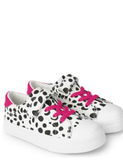 Girls Spotted Sneakers - Dalmatian Friends