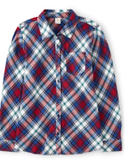 Camisa con botones a cuadros para mujer: la favorita de los profesores