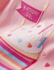 Girls Birthday Cupcake Cotton 2-Piece Pajamas - Gymmies